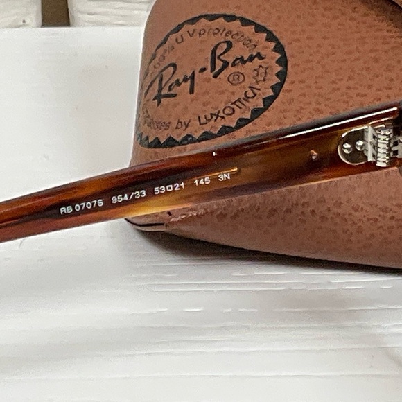 Ray Ban Laramie Sunglasses Polished Striped Havana- B-15 Brown RB2201 - Picture 7 of 10